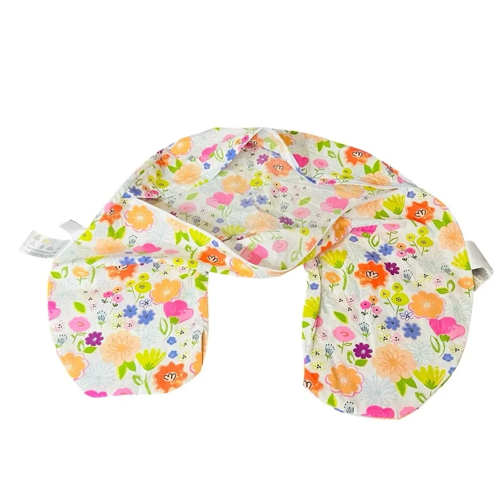 Boppy Floral Nursing Pillow Cover in Pink, Orange, Yellow, Green, Purple Florals